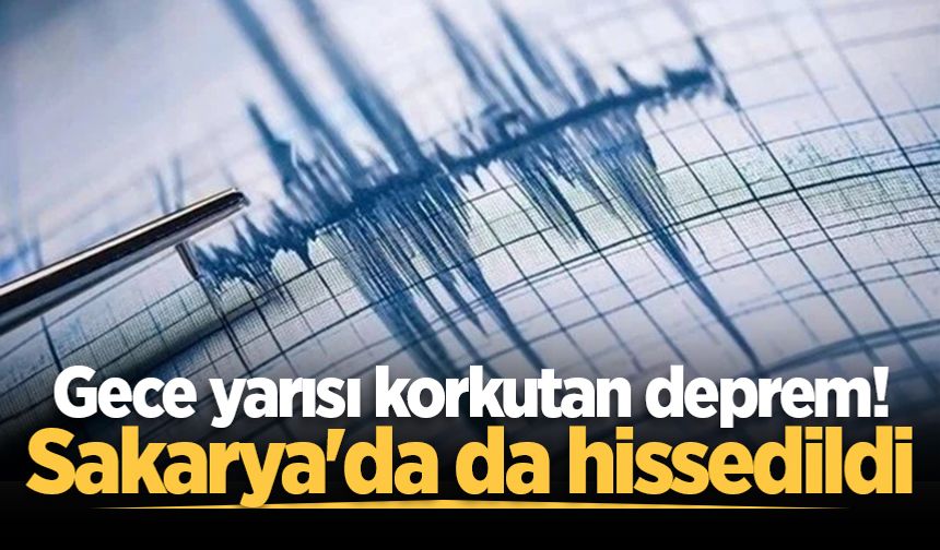 Kütahya'da 4.9'luk deprem! Sakarya'da da hissedildi
