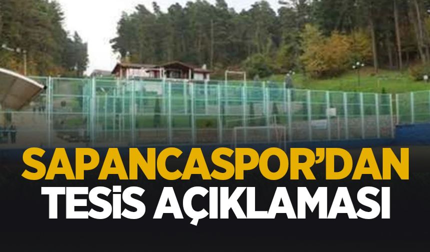 Sapancaspor'dan tesis tepkisi