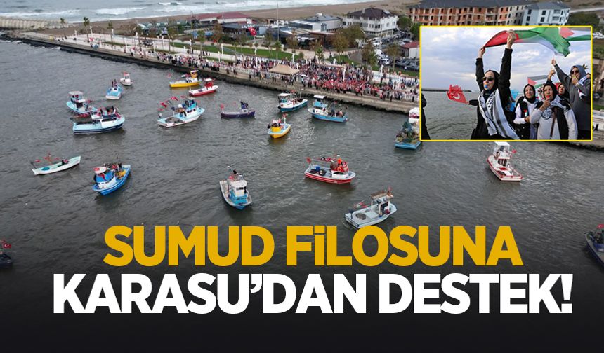 Sumud Filosu'na teknelerle destek verip zulme ‘Dur' dediler