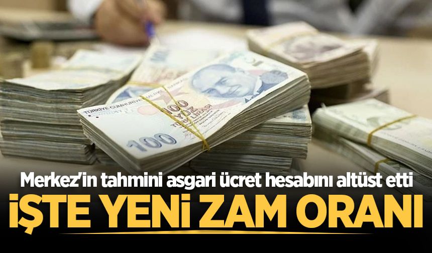 Asgari ücrette hesaplar değişti! İşte yeni zam oranı…