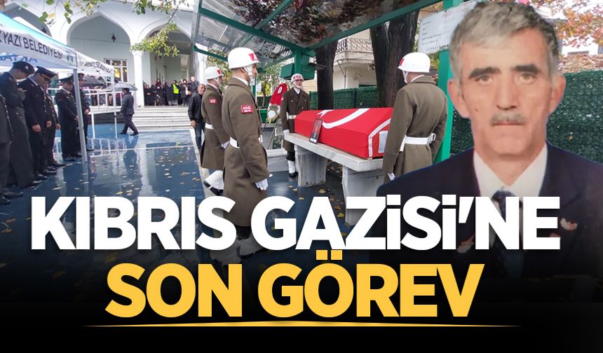 Kıbrıs Gazisi Mehmet Kul son yolculuğuna uğurlandı