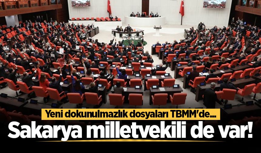 Yeni dokunulmazlık dosyaları TBMM'de... Sakarya milletvekili de var!