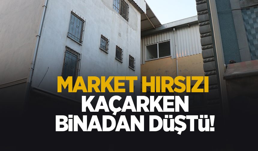 Market hırsızı hastanelik oldu!