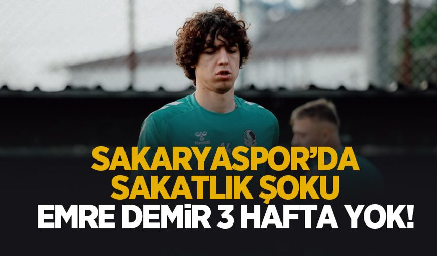 Sakaryaspor'da Emre Demir sakatlandı