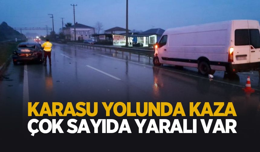 Karasu yolunda kaza; Yaralılar var
