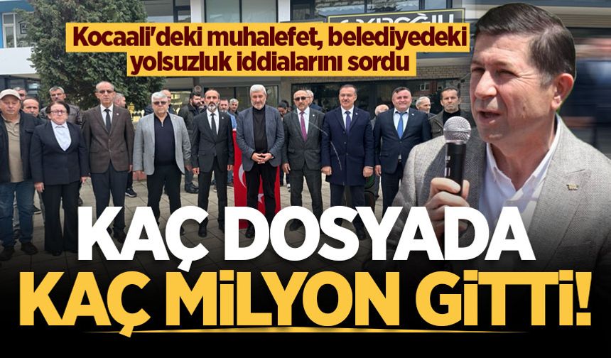 Kocaali Belediyesi'nde yolsuzluk iddiaları: Kaç dosyada kaç milyon!