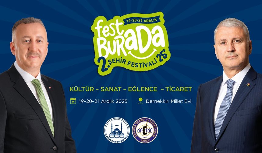 Adapazarı Fest Burada'25'e hazırlanıyor