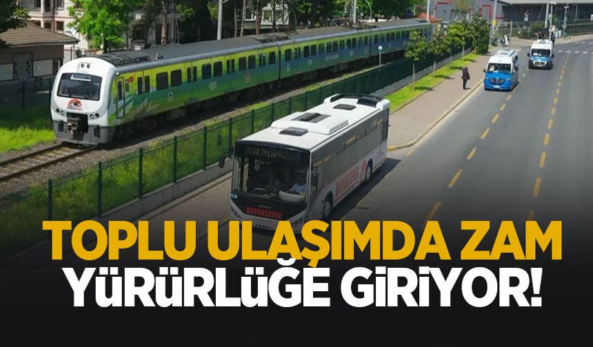 Sakarya'da toplu ulaşım yarından itibaren zamlı