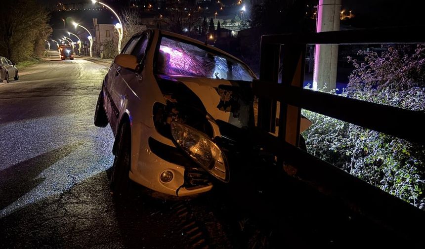 Kaza yapan sürücü aracı bırakıp kayıplara karıştı