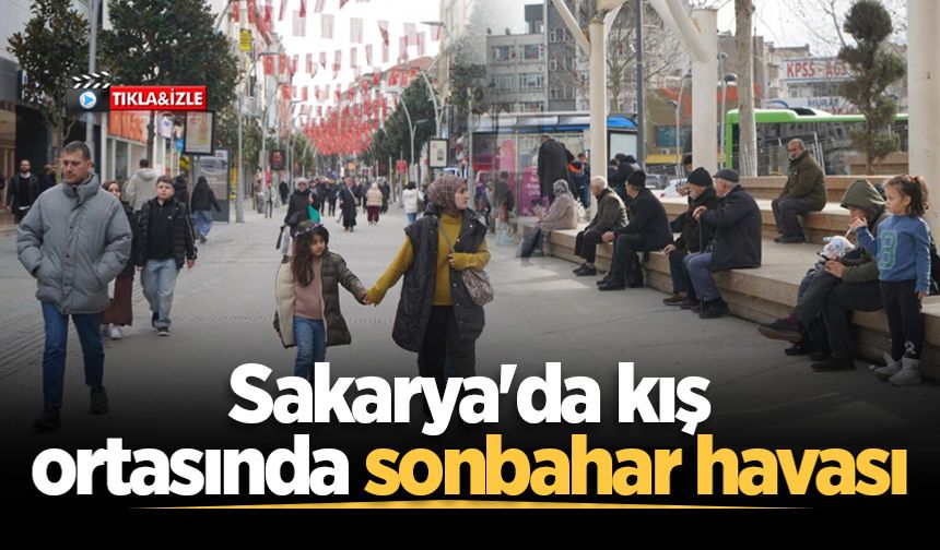Sakarya'da kış ortasında sonbahar havası