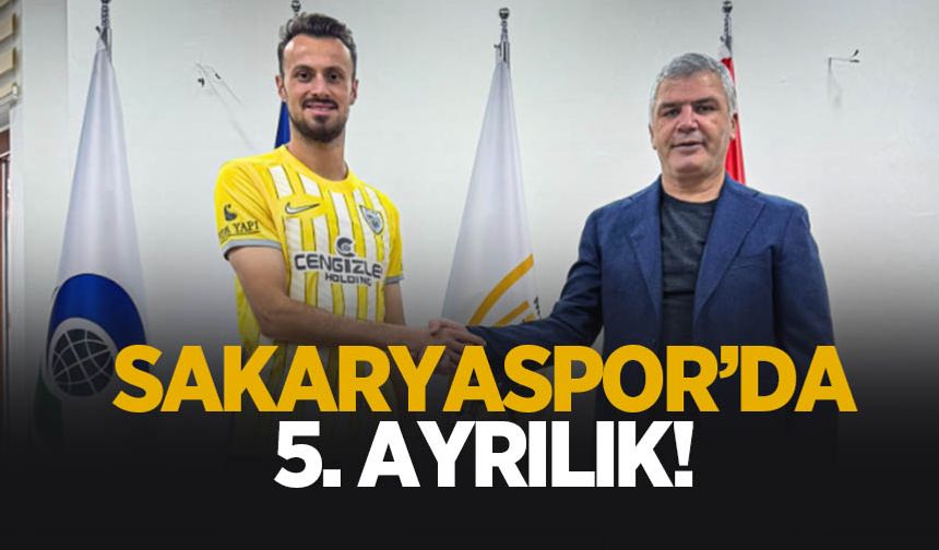 Sakaryaspor'da 5. ayrılık