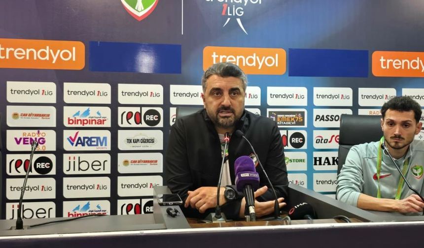 Amedspor teknik direktörü Kaloğlu'dan maç sonu açıklaması