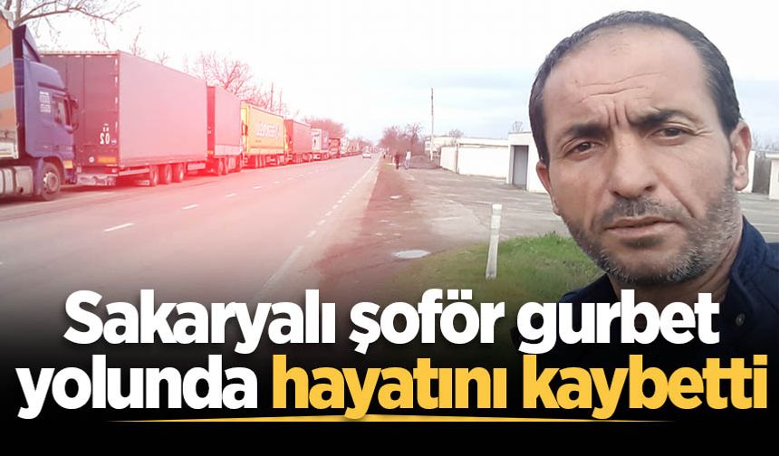 Sakaryalı şoför gurbet yolunda hayatını kaybetti