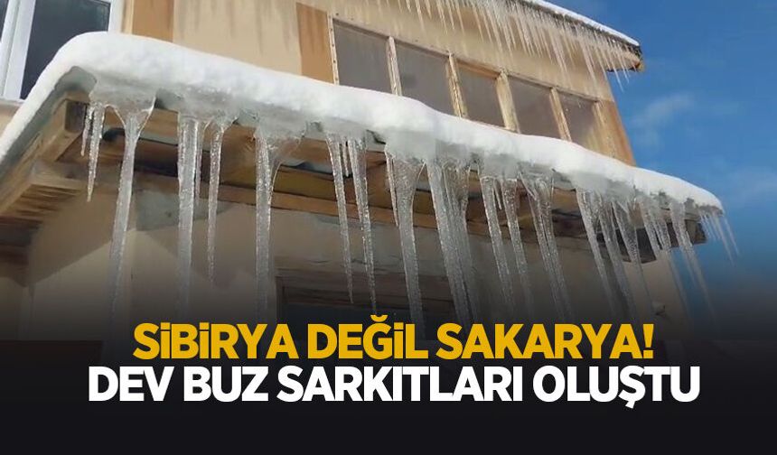 Buz sarkıtları oluştu