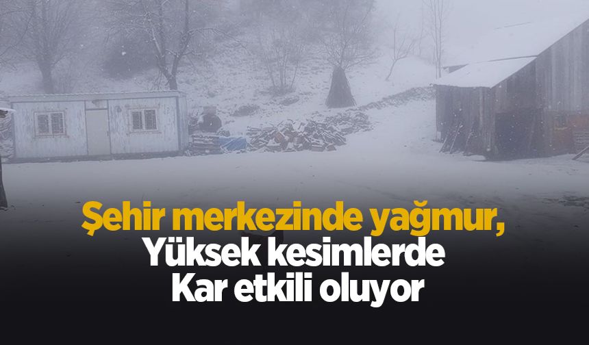 Yüksek kesimlerde kar etkili oluyor