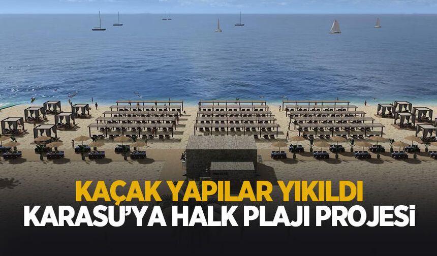Karasu'ya 6 Halk Plajı geliyor; İşte projenin görselleri