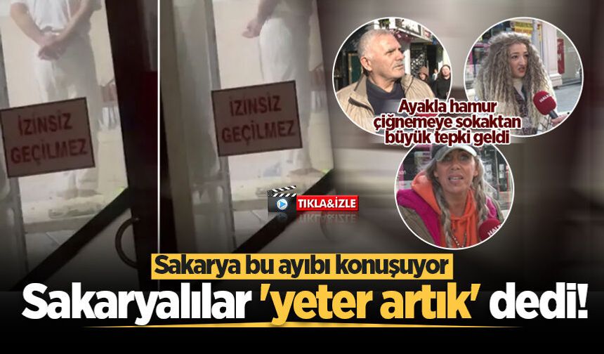 O ayakla hamur çiğnemeye sokaktan büyük tepki geldi!
