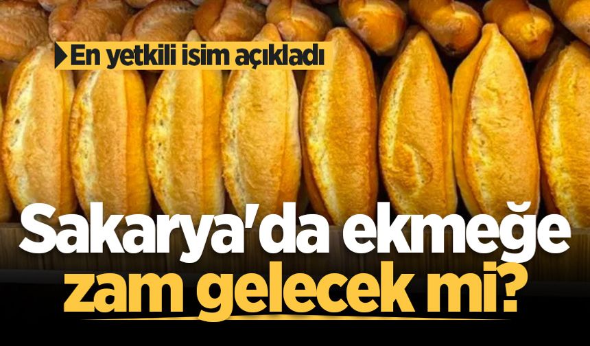 Sakarya'da ekmeğe zam gelecek mi? Federasyon Başkanı açıkladı
