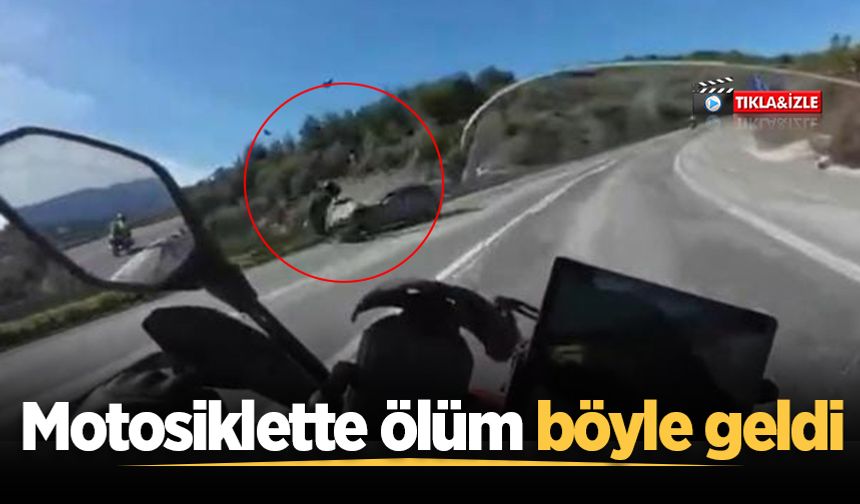 Pamukova yolunda motosiklet sürücüsünün hayatını kaybettiği feci kaza kamerada