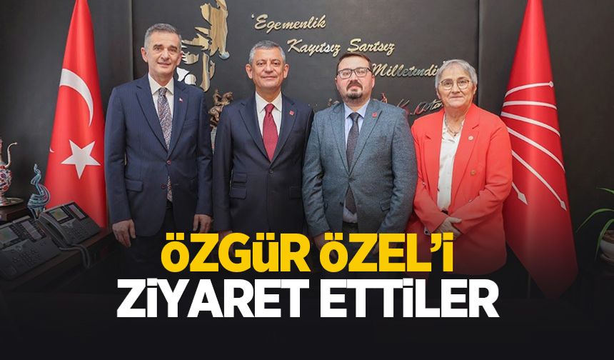 Özgür Özel’i ziyaret ettiler