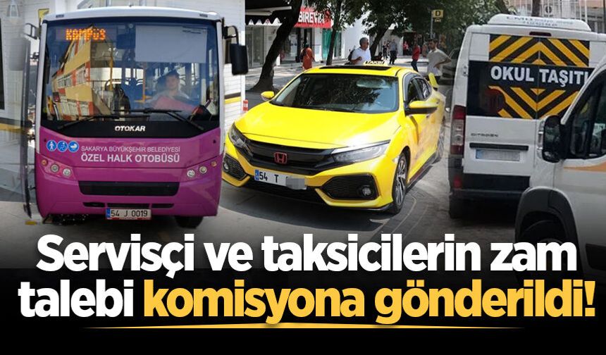 Sakarya’da servisçi ve taksicilerin zam talebi komisyona gönderildi!
