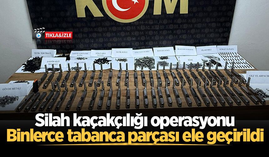 Sakarya'da silah kaçakçılığı operasyonu: Binlerce tabanca parçası ele geçirildi
