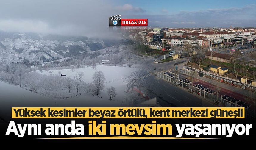Sakarya'da aynı anda iki mevsim yaşanıyor