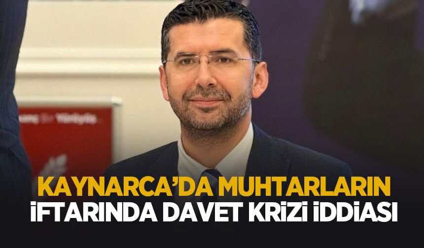 Kaynarca’daki muhtarlar iftarı öncesi davet krizi iddiası