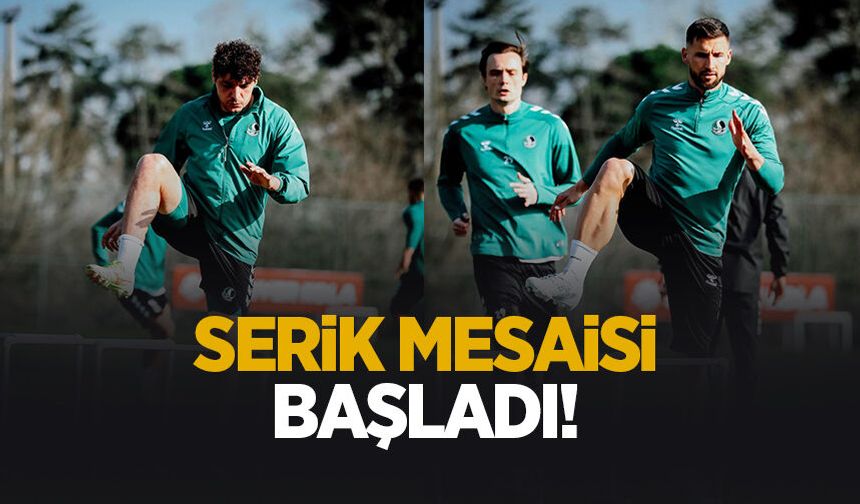 Sakaryaspor'da Serikspor hazırlıkları başladı