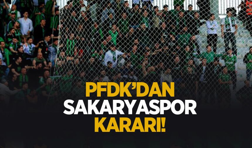 Sakaryaspor taraftarına ceza