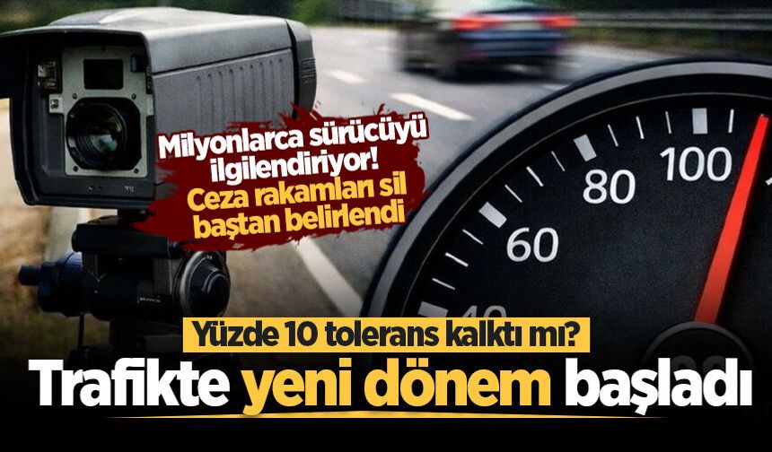 Trafikte yeni dönem: Ceza rakamları sil baştan belirlendi!
