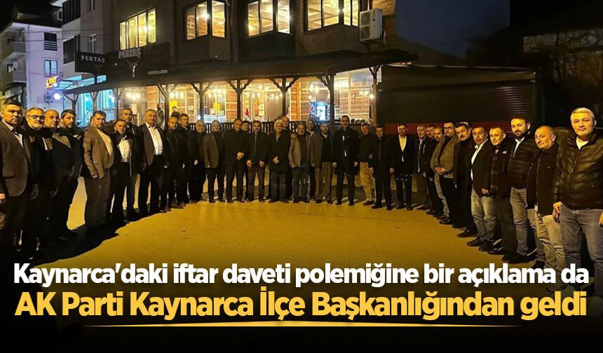 AK Parti Kaynarca İlçe Başkanlığı’ndan iftar polemiği açıklaması: “İddialar gerçeği yansıtmıyor”
