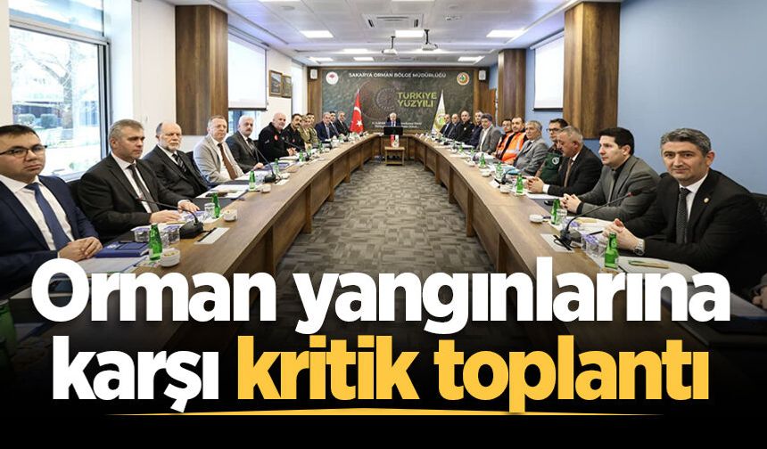 Sakarya'da orman yangınlarına karşı kritik toplantı: Önlemler masaya yatırıldı
