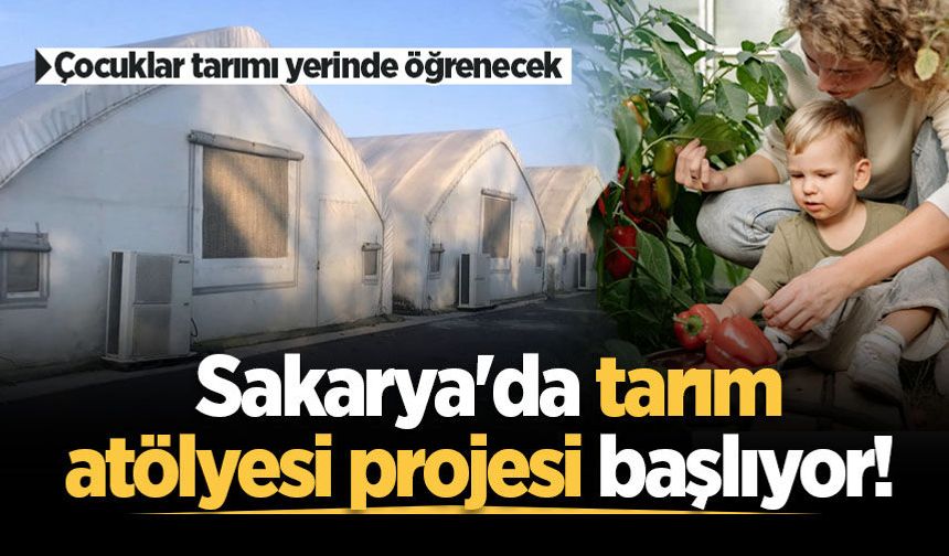 Sakarya'da tarım atölyesi projesi başlıyor! Çocuklar tarımı yerinde öğrenecek