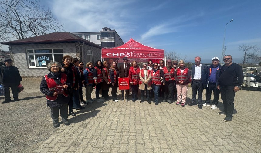 CHP İl Kadın Kolları Kocaali Pazarında vatandaşla buluştu