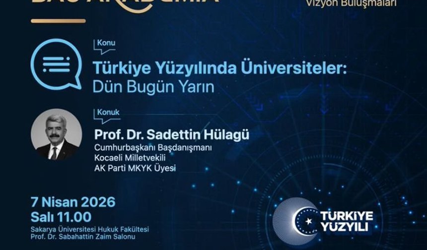 SAU Akademia’da "Bilimden Hikmete" programı başlıyor