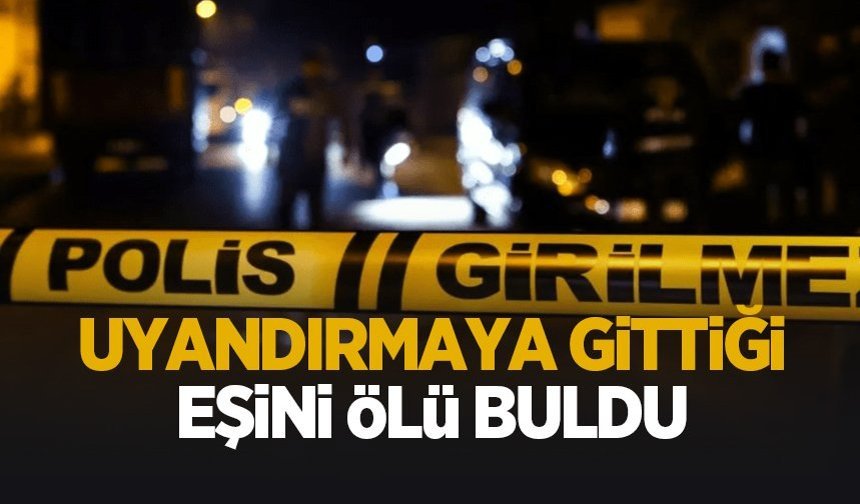 Eşini yatağında ölü buldu