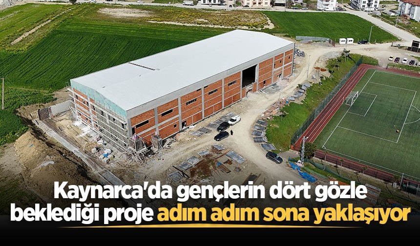 Kaynarca'da gençlerin dört gözle beklediği proje adım adım sona yaklaşıyor