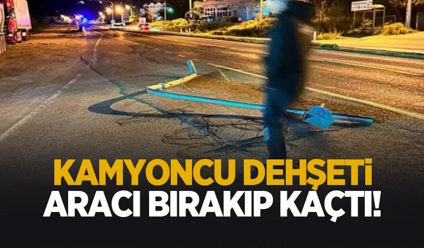 Kamyon şoförü karayolunu savaş alanına çevirdi