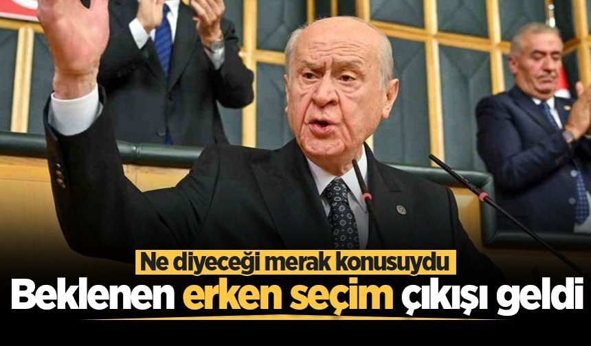 MHP lideri Devlet Bahçeli'den 'ara seçim' açıklaması!