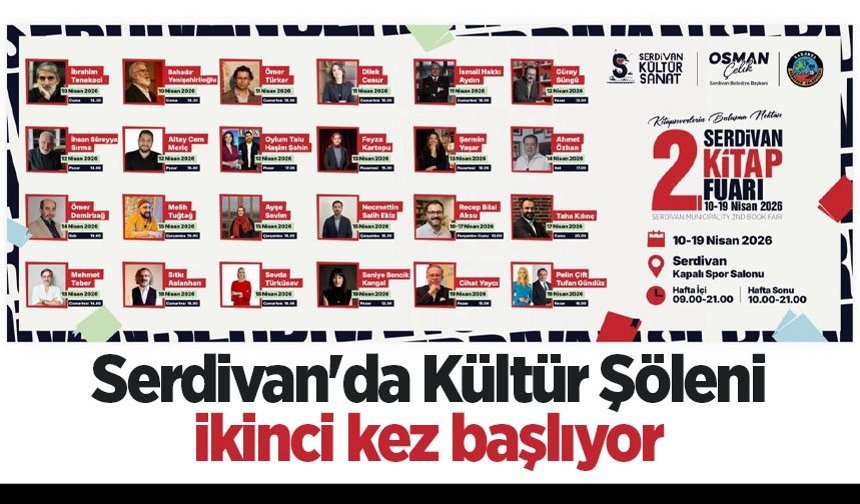 Serdivan'da Kültür Şöleni ikinci kez başlıyor: Başkan Çelik’ten kitap fuarına davet