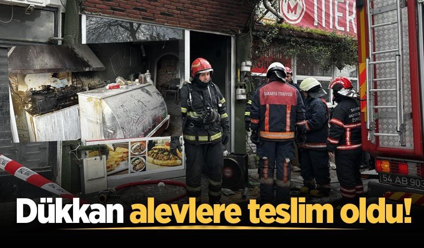 Dükkan alevlere teslim oldu!