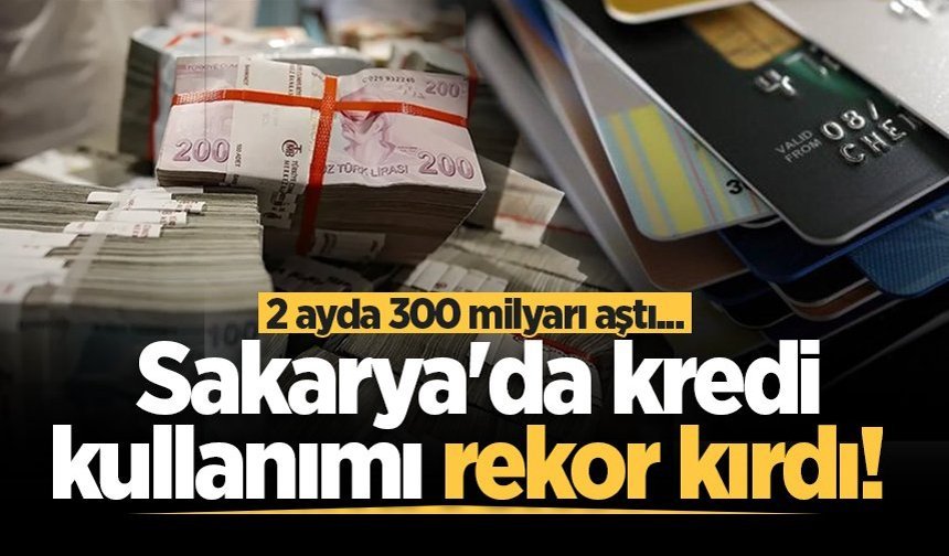 Sakarya'da kredi kullanımı rekor kırdı! 2 ayda 300 milyarı aştı...