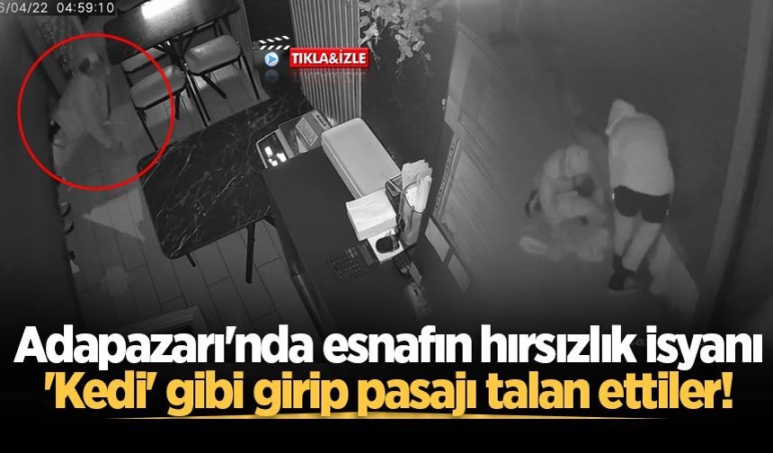 Adapazarı'nda esnafın hırsızlık isyanı: 'Kedi' gibi girip pasajı talan ettiler!