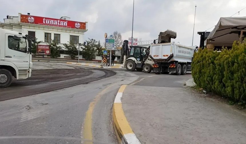 Tunatan Kavşağı geçici olarak trafiğe kapatıldı