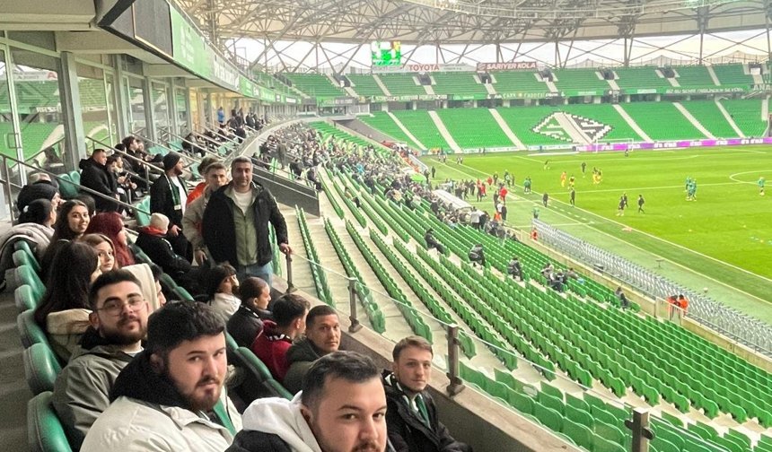 SUBÜ Spor Bilimleri öğrencileri maç atmosferini yerinde deneyimledi