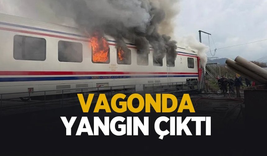 Pamukova'da vagon yangını