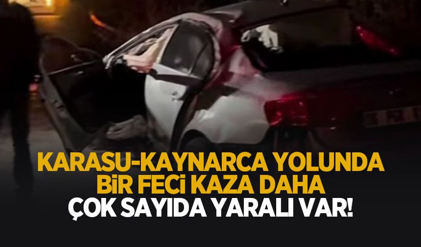 Kaynarca-Karasu yolunda kaza: Çok sayıda yaralı var
