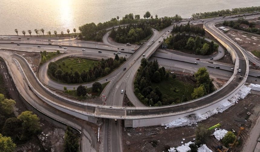 D-130'u rahatlatacak yeni bağlantı yolu hizmete girdi