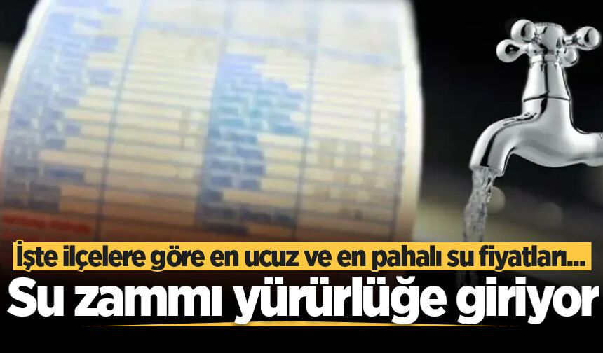 Sakarya'da güncellenen yeni su tarifesi 1 Haziran'da yürürlüğe giriyor